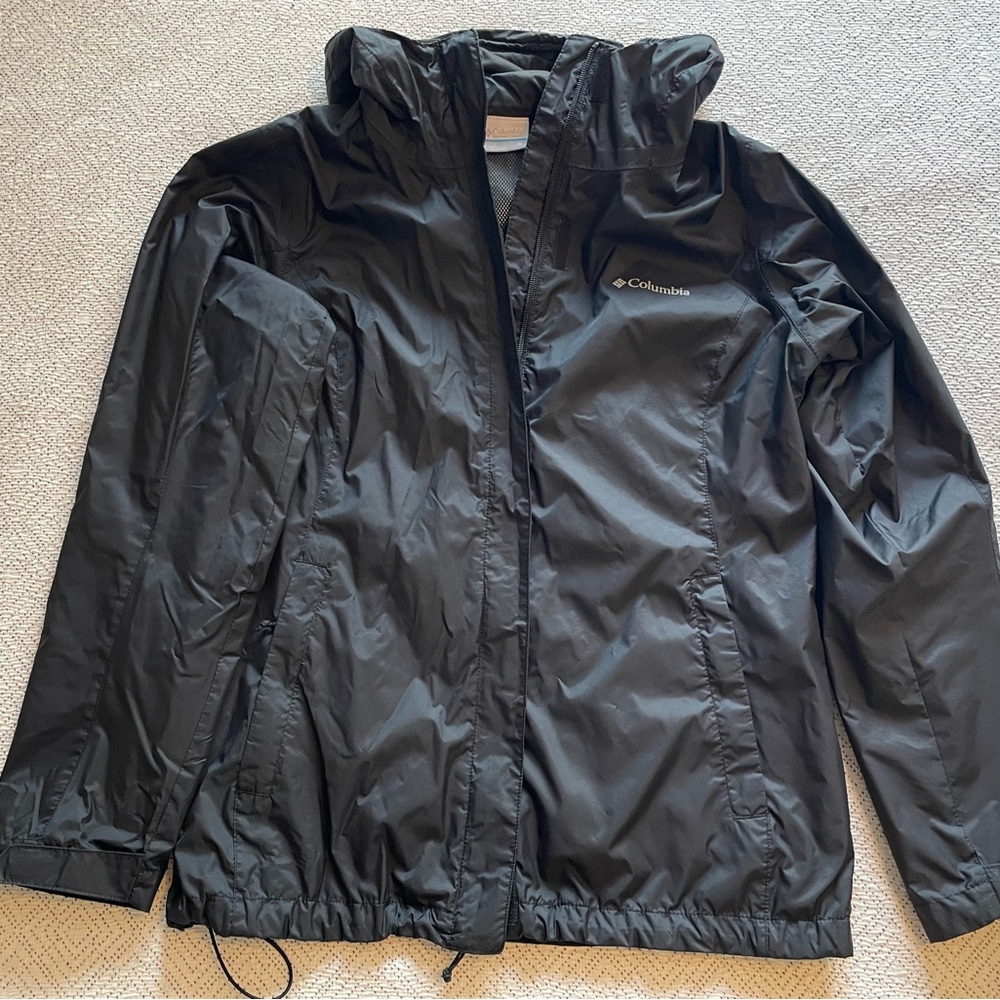 Columbia Women's Black Rain Jacket M